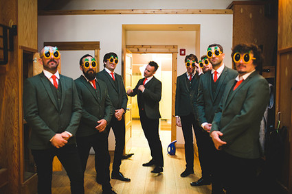 Colorful DIY woodsy wedding