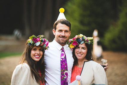 Colorful DIY woodsy wedding