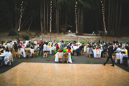 Colorful DIY woodsy wedding