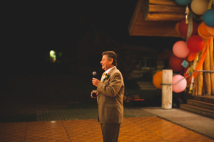 Colorful DIY woodsy wedding