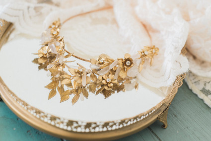 Mignonne Handmade gold crown
