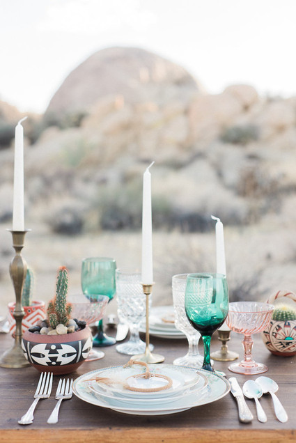 Bohemian desert wedding inspiration
