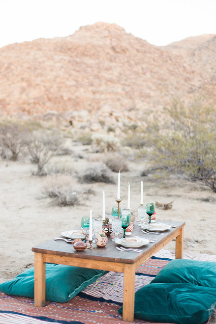 Bohemian desert wedding inspiration