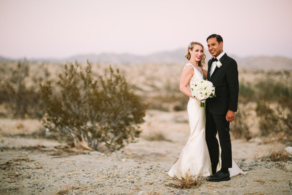 Desert wedding portrait