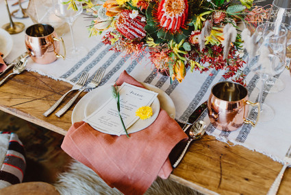 Bohemian place setting Inspiration