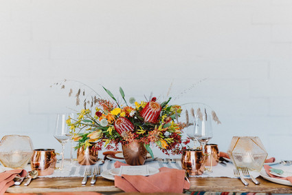 Bohemian tablescape