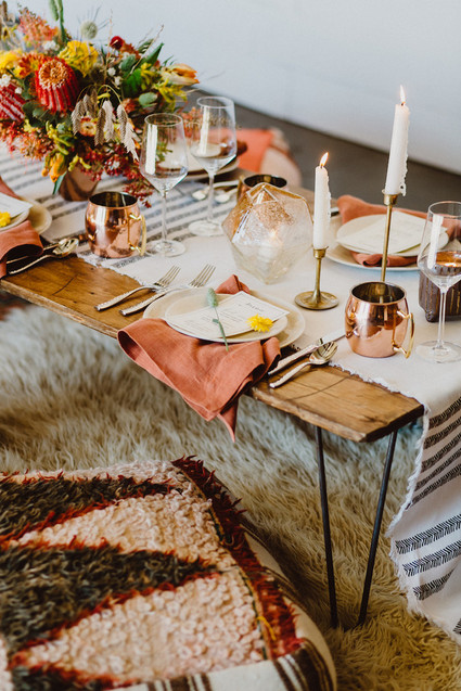 Bohemian tablescape