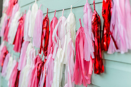 pink and red tassels