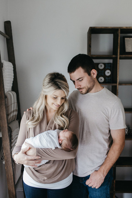 neutral newborn photos