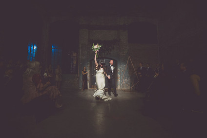 Whimsical wedding ceremony