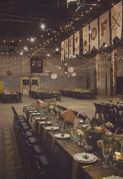 Whimsical wedding tablescape