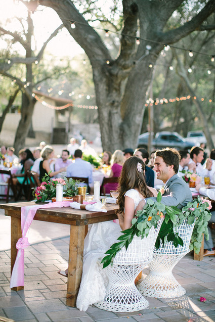 Rustic sweetheart table