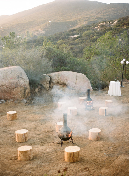 Rustic farm wedding reception