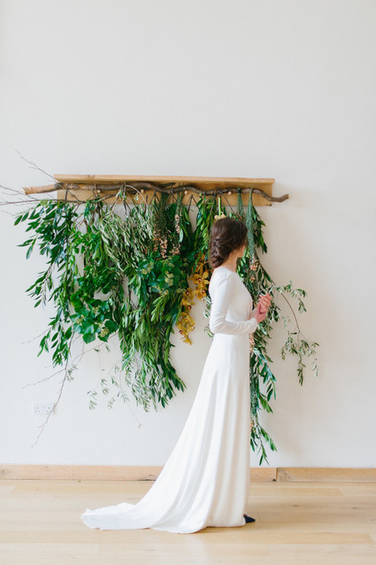 Organic wedding portrait