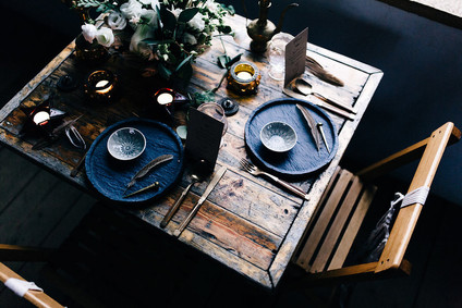 Moroccan bohemian wedding tablescape