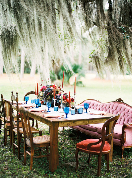 Winter wedding tablescape