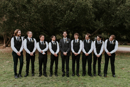 Wedding party portrait