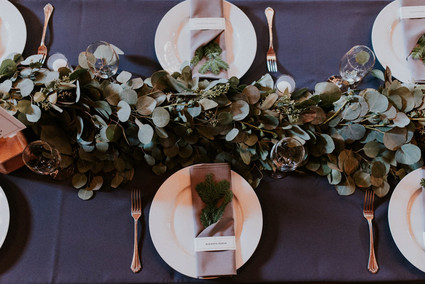 Barn wedding tablescape