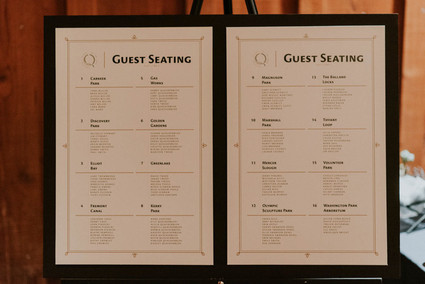 Escort card display