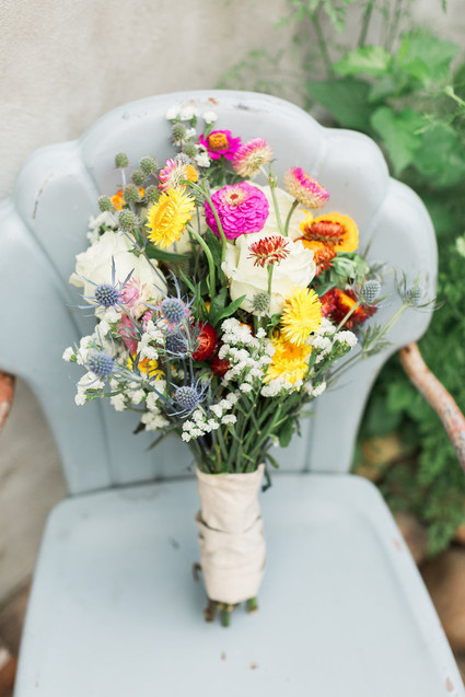 DIY summer bridal bouquet