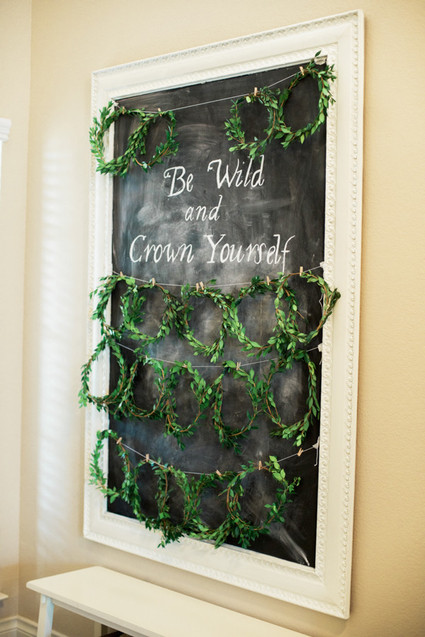 greenery flower crowns Inspiration