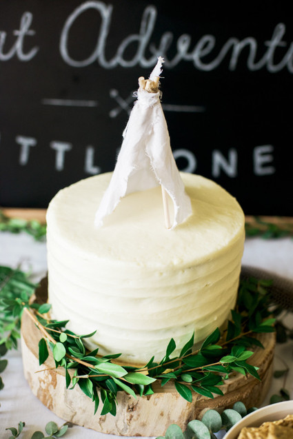 adventure baby shower cake