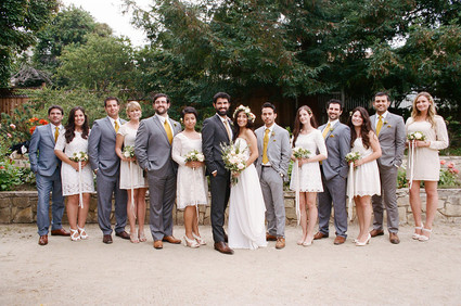Wedding party portrait