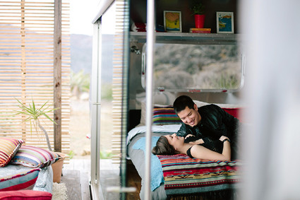 Malibu airstream engagement session