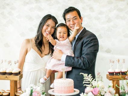 Feminine pink first birthday ideas