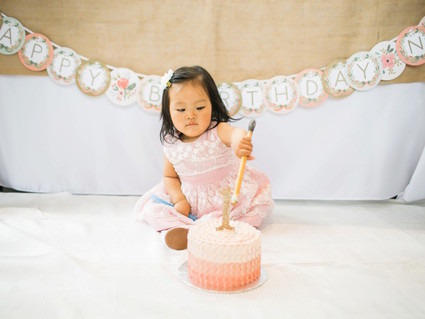 Feminine pink first birthday ideas