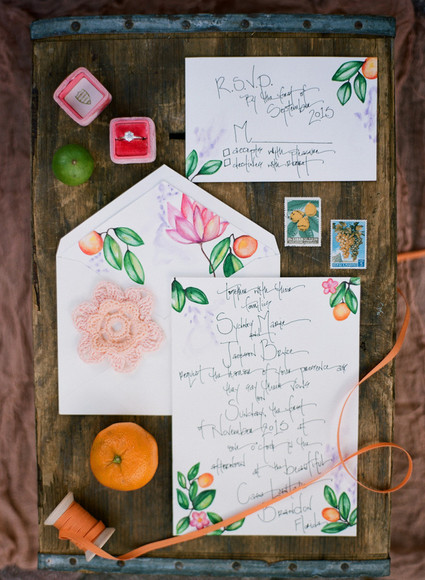 Summer wedding invitations