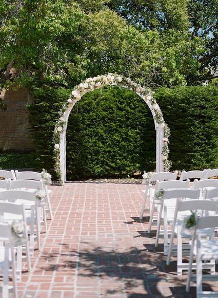 California garden wedding