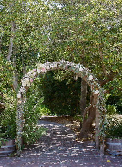 California garden wedding
