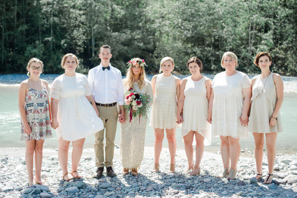 Wedding party portrait