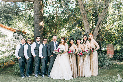 Wedding party portrait