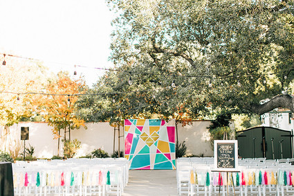 Colorful geometric ceremony