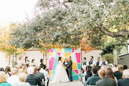Colorful wedding ceremony