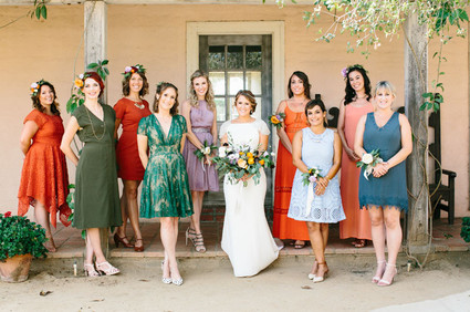 Wedding party portrait