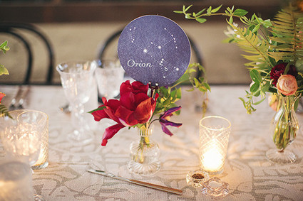 Astrology themed place cards