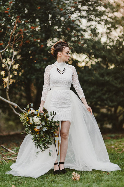 Edgy fall elopement inspiration