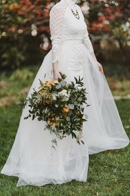 Edgy fall elopement inspiration