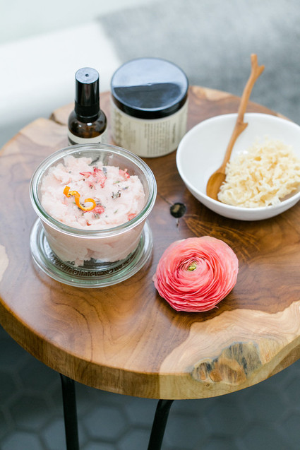 DIY coconut salt scrub recipe