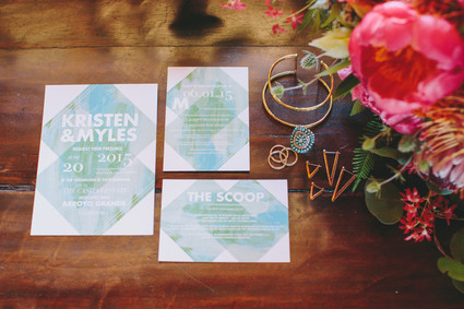 Modern wedding invitation