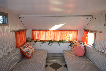 bohemian vintage camper party