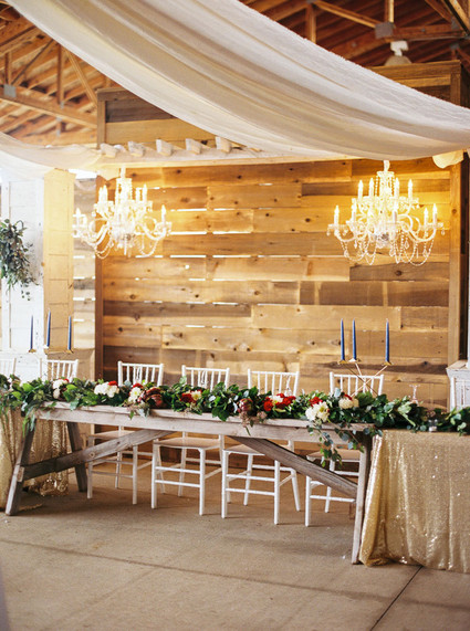 Rustic wedding tablescape