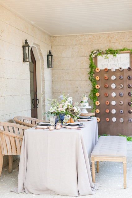 Spring wedding tablescape