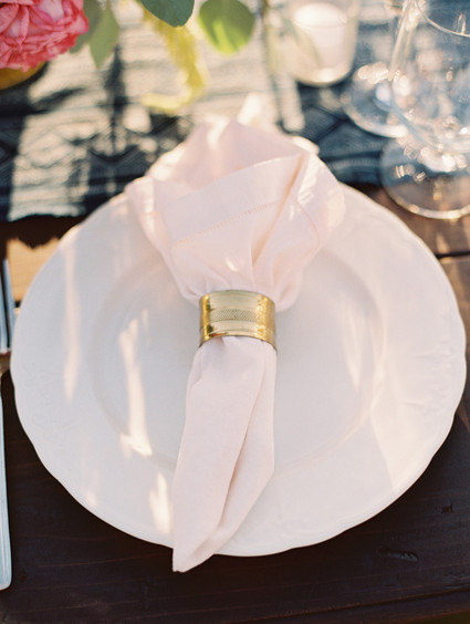 Wedding place setting