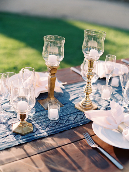 Vintage wedding candles