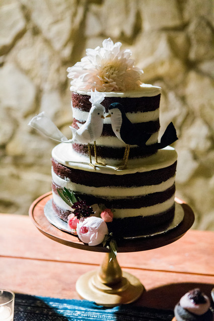 Naked wedding cake