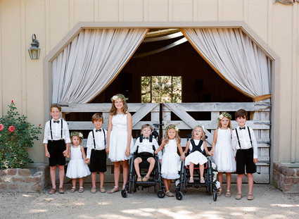 Wedding party portrait